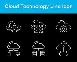 nuage La technologie vecteur icône ensemble