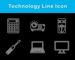 La technologie vecteur icône ensemble