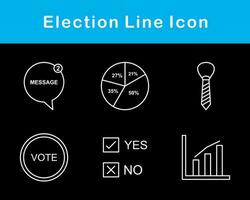 élection vecteur icône ensemble