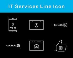 il prestations de service vecteur icône ensemble