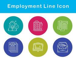 emploi vecteur icône ensemble