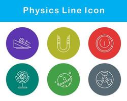 la physique vecteur icône ensemble