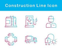 jeu d'icônes vectorielles de construction vecteur