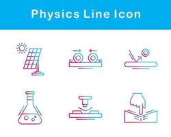 la physique vecteur icône ensemble