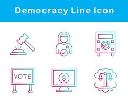 la démocratie vecteur icône ensemble