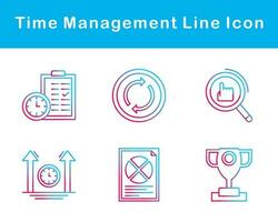 temps la gestion vecteur icône ensemble