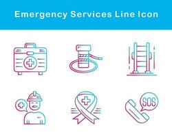 urgence prestations de service vecteur icône ensemble