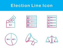 élection vecteur icône ensemble