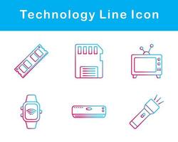 La technologie vecteur icône ensemble