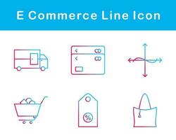 jeu d'icônes vectorielles de commerce électronique vecteur