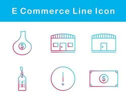 jeu d'icônes vectorielles de commerce électronique vecteur