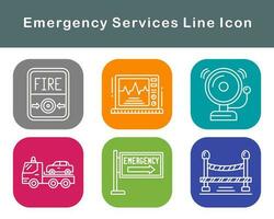 urgence prestations de service vecteur icône ensemble