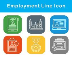 emploi vecteur icône ensemble