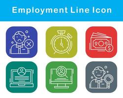 emploi vecteur icône ensemble