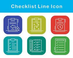 liste de contrôle vecteur icône ensemble