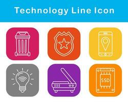 La technologie vecteur icône ensemble