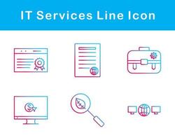 il prestations de service vecteur icône ensemble