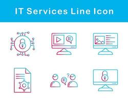 il prestations de service vecteur icône ensemble