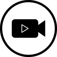 icône de vecteur vidéo unique