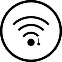 icône de vecteur de signe wifi unique