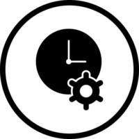 icône de vecteur d'optimisation du temps unique