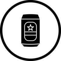icône de vecteur de canette de bière