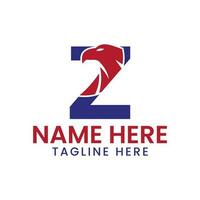 lettre z Aigle logo conception vecteur modèle