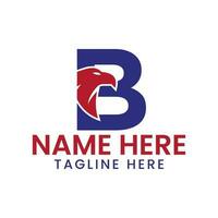 lettre b Aigle logo conception vecteur modèle