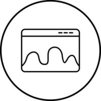 icône de vecteur de statistiques de page Web