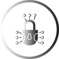 icône de vecteur de cyberdéfense