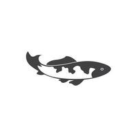 icône de vecteur de logo de poisson koi