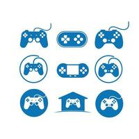 vidéo Jeu manette logo icône vecteur illustration