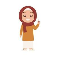 illustration de femme musulmane vecteur