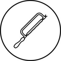 icône de vecteur de scie à métaux