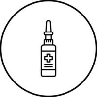icône de vecteur de pulvérisation nasale