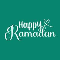 Ramadan Anglais texte typographie et calligraphie dans vecteur. Ramadan thème, salutation carte, vecteur