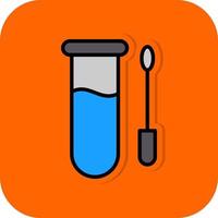 conception d'icône de vecteur de test d'écouvillonnage
