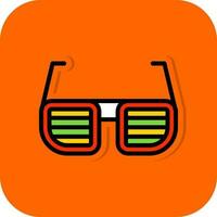 conception d'icônes vectorielles de lunettes amusantes vecteur