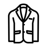 illustration vectorielle d'icône de ligne masculine de vêtements de sport vecteur
