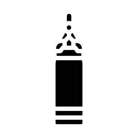 perforation sac aptitude sport glyphe icône vecteur illustration