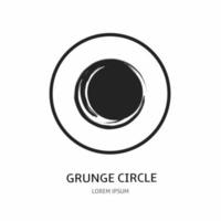 grunge cercle icône illustration signe pour logo. Stock vecteur. vecteur