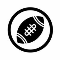conception le rugby Balle icône illustration. vecteur