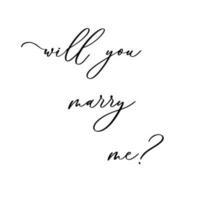 volonté vous marier moi. calligraphie mariage texte. vecteur