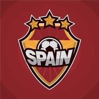 Patch de football d'Espagne vecteur