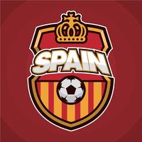 Patch de football d'Espagne vecteur