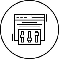 icône de vecteur de réglages de campagne