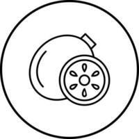 icône de vecteur de kiwi