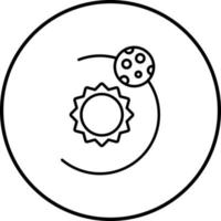 icône de vecteur d'orbite