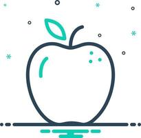 icône de mélange pour la pomme vecteur