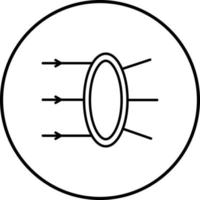 icône de vecteur de réfraction